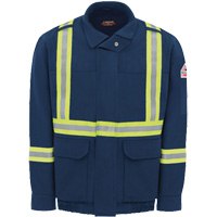 Blouson aviateur doubl&eacute; pour hommes avec garniture r&eacute;fl&eacute;chissante, Petit, Bleu marin, 29 cal/cm² Industrial Sales