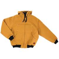 Blouson d'aviateur en toile lourde avec capuchon, Hommes, Petit, Brun Industrial Sales