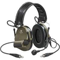 Casque VI NIB avec deux fils de sortie et rail arc Peltor ComTac, Style Bandeau, 23 dB Industrial Sales