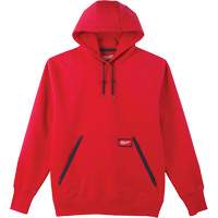 Heavy-Duty Pullover Hoodie, Men's, Small, Red Industrial Sales