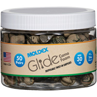 Glide&reg; Camo Foam Earplugs, Bulk - Canister Industrial Sales