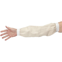 Sleeves, 18", Cotton, White Industrial Sales