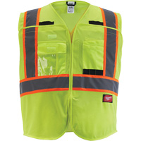 Flagman Safety Vest, High Visibility Lime-Yellow, Medium/Small Industrial Sales
