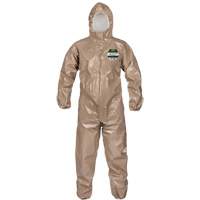 Coveralls, ChemMax 4 Plus, Large, Brown Industrial Sales