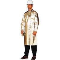 ALM 300 Long Heat Protective Apron/Smock, 48" L, Aluminized Fibreglass Industrial Sales