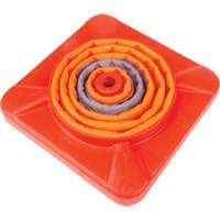 C&ocirc;ne de signalisation repliable, 18" h, Orange Industrial Sales