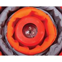 C&ocirc;ne de signalisation repliable, 18" h, Orange Industrial Sales