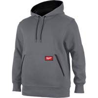 Midweight Pullover Hoodie, Men's, Small, Grey Industrial Sales