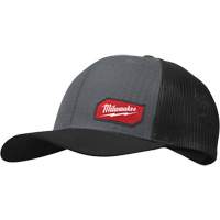Gridiron Snapback Trucker Hat, Grey, Nylon/Poly-Cotton Industrial Sales