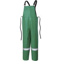 P43 035 CA-43&reg; FR Chemical- & Acid-Resistant Safety Bib Pants, Small, Green Industrial Sales