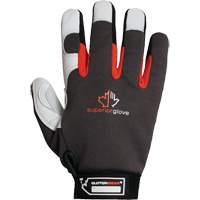 Clutch Gear&reg; Thinsulate Mechanic's Gloves, Grain Goatskin/Split Leather Palm, Size Small/7 Industrial Sales