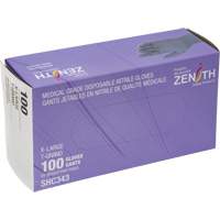 Gants jetables de calibre m&eacute;dical, T-Grand, Nitrile, 6 mils, Sans poudre, Noir, Classe 2 Industrial Sales