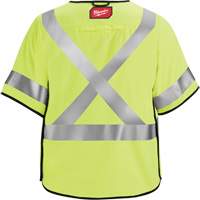 Breakaway Mesh Safety Vest, Black/High Visibility Lime-Yellow, Medium/Small Industrial Sales