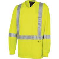 6905A Chandail de s&eacute;curit&eacute; &agrave; manches longues ultra respirant et ultra frais, T-petit, Jaune lime haute visibilit&eacute; Industrial Sales