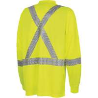 6905A Chandail de s&eacute;curit&eacute; &agrave; manches longues ultra respirant et ultra frais, T-petit, Jaune lime haute visibilit&eacute; Industrial Sales