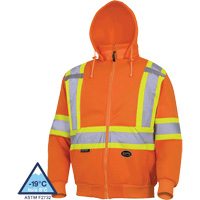 6924 Chandail &agrave; capuche, Petit, Orange haute visibilit&eacute; Industrial Sales