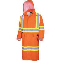 5630 Manteau long imperm&eacute;able The Rock 300D, Polyester, Petit, Orange haute visibilit&eacute; Industrial Sales