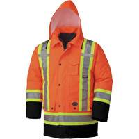 5020BB Manteau de s&eacute;curit&eacute; 7 en 1 imperm&eacute;able, Orange haute visibilit&eacute;, 2T-Grand Industrial Sales