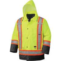 5021BB Manteau imperm&eacute;able 7 en 1, Jaune lime haute visibilit&eacute;, T-petit Industrial Sales