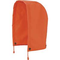 5400H 300D Trilobal Ripstop Waterproof Rain Jacket Hood, High Visibility Orange, Polyester Industrial Sales
