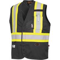 7729 Veste r&eacute;sistante aux arcs &eacute;lectriques FR-Tech, Petit, Noir, 10 cal/cm² Industrial Sales