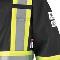 7702BKT Combinaison FR-Tech contre les arcs, Taille 40 (grand taille), Noir, 10 cal/cm² Industrial Sales