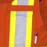 7712 FR-Tech&reg; Flame-Resistant Overalls, Small, High Visibility Orange Industrial Sales