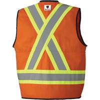 7732 Veste d'arpenteur ignifuge et r&eacute;sistant aux arcs &eacute;lectriques FR-Tech, Petit, Orange haute visibilit&eacute;, 9,7 cal/cm² Industrial Sales