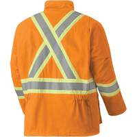 5533 Flame-Resistant Safety Parka, Small, High Visibility Orange, 58 cal/cm² Industrial Sales