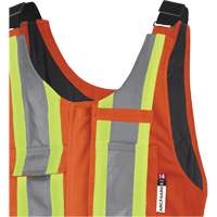 5534A Flame-Resistant Quilted Safety Overalls, Small, Orange Industrial Sales