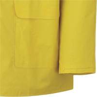 577J Rain Jacket, Polyester/PVC, Small, Yellow Industrial Sales