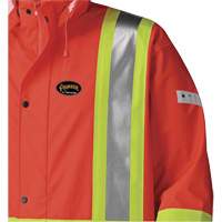 5896 Manteau long imperm&eacute;able et ignifuge, Petit, Orange haute visibilit&eacute; Industrial Sales