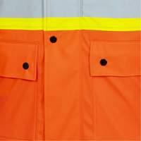 5892PKT Veste de s&eacute;curit&eacute; imperm&eacute;able &agrave; haute visibilit&eacute; ignifuge, T-petit, Orange haute visibilit&eacute; Industrial Sales