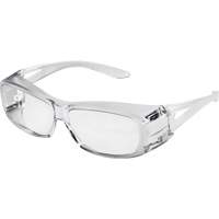 X350 OTG Safety Glasses, Clear Lens, Anti-Scratch, ANSI Z87+/Meets/Exceeds CSA Z94.3 Industrial Sales