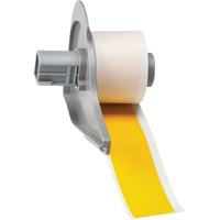 All-Weather Permanent Adhesive Label Tape, Vinyl, Yellow, 1" Width Industrial Sales
