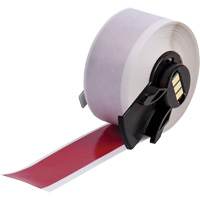 Multi-Purpose Label Tape, Vinyl, Red, 1" Width Industrial Sales