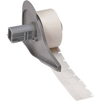 Self-Laminating Wrap-Around Wire & Cable Labels, Vinyl, 0.5" L x 0.75" H, White Industrial Sales