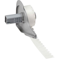 Harsh Environment Multi-Purpose Labels, Polyester, 0.35" L x 0.2" H, Black on Clear Industrial Sales