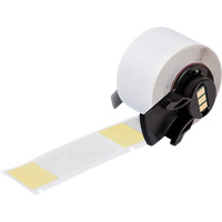 Self-Laminating Wrap-Around Wire & Cable Labels, Vinyl, 1" L x 2.5" H, White Industrial Sales