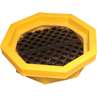 Ultra-Drum Tray&reg; with Grating, 32" L x 32" W x 8.1" H, 21.1 US gal. Spill Capacity Industrial Sales