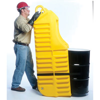 Drum Dolly, 26.5" L x 26.5" W x 5" H, 800 US gal. Spill Cap. Industrial Sales