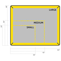 Small Ultra-Filter Pad, 0.8 US gal. Capacity, 2.5' W x 2' L x 3" H, Foam Wall Industrial Sales