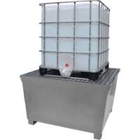 Ultra-IBC Spill Pallet en acier, Capacit&eacute; de d&eacute;versement 370 gal. US, 57,6" x 34,7" x 56,9" Industrial Sales