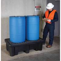 2-Drum Economy Ultra-Spill Pallet&reg;, 66 US gal. Spill Capacity, 53" x 29" x 16.5" Industrial Sales