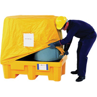 2-Drum Spill Pallet Pullover Cover Industrial Sales