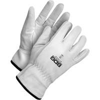 Puncture-Resistant Driver Gloves, Small, Grain Goatskin Palm Industrial Sales