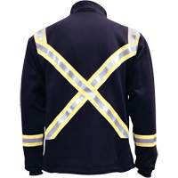 Veste FR ray&eacute;e en molleton &agrave; fermeture &agrave; glissi&egrave;re compl&egrave;te, T-Grand, Bleu marin Industrial Sales