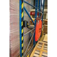Barri&egrave;re murale magn&eacute;tique avec bande magn&eacute;tique, Plastique, Fixation magn&eacute;tique, 15', Ruban Noir et jaune Industrial Sales