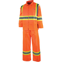 V&ecirc;tement imperm&eacute;able &eacute;tanche, Nylon/PVC, T-petit, Orange haute visibilit&eacute; Industrial Sales