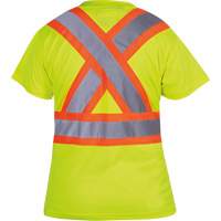 6949 T-shirt de s&eacute;curit&eacute; en il-de-perdrix pour femme, Polyester, T-petit, Jaune lime haute visibilit&eacute; Industrial Sales